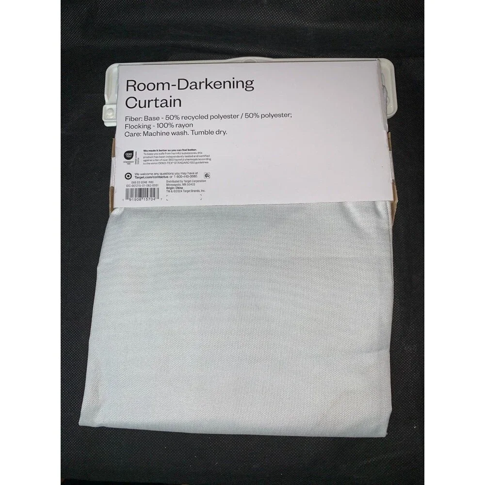 (1) Room Essentials White Room Darkening Curtain Panel 42